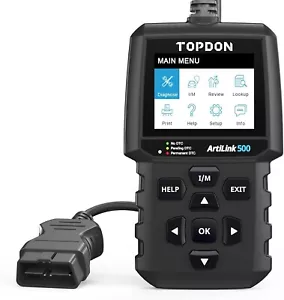 TOPDON AL500 Car Diagnostic Tool, Engine Code Reader, Full OBDII/EOBD Functions, - Picture 1 of 1