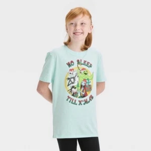 Nightmare Before Christmas No Sleep Till Xmas T shirt M 8 Kid Target Exc - Picture 1 of 6