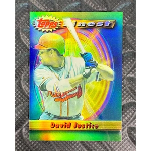 1994 Topps Finest David Justice Refractor Atlanta Braves #233 MLB Finest Moment - Picture 1 of 2