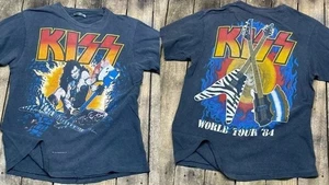 Camisa Kiss Band, Camiseta Kiss Band Tour 84 2 Lados Color Azul Marino Unisex S-5XL - Imagen 1 de 3