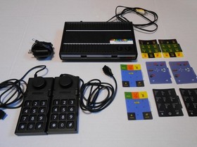 Colecovision Flashback With Two controllers, AC Adapter, and Overlays - Tested