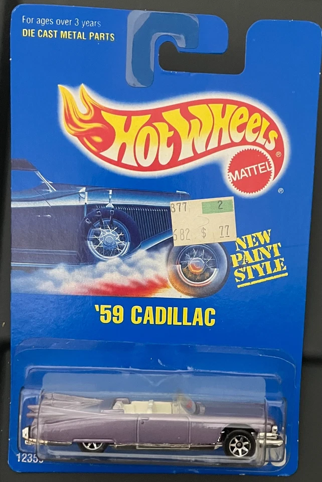 Hot Wheels '59 Cadillac púrpura #266. TARJETA DAÑADA. ¡VER OFERTAS COMBINADAS! Foto 1 de 1