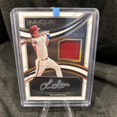 2022 Immaculate Prime Relics Black  /10 Luke Williams Rookie Auto RC Phillies - Image 1 of 2
