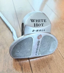 Odyssey White Hot 2-Ball Putter 34" 1st Gen Vintage Pro Tour Used Grip Cover - Picture 1 of 12