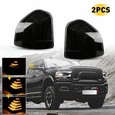 Luz de señal secuencial espejo LED AHUMADO para Dodge Ram 1500 2500 3500 2009-2018 Foto 1 de 4