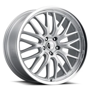 Voxx Masi 20x9 +35 Silver Mirror Mach Lip Wheel Rim 5x114.3 5x4.5 (QTY 4) - Picture 1 of 3