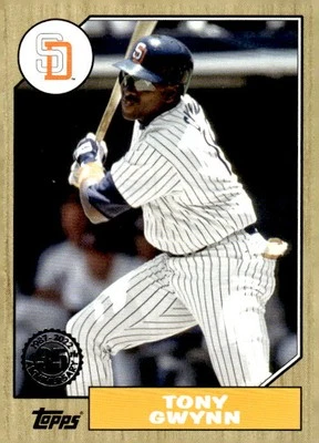 2022 Topps #T87-57 Tony Gwynn 1987 Topps Baseball 35th Anniversary - Image 1 of 2