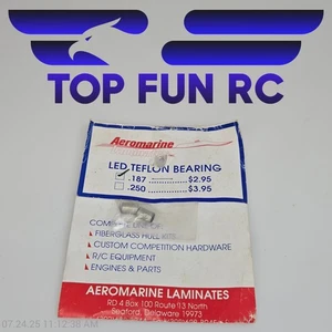 Rodamiento de teflón LED laminados Aeromarine para motores .187 - Imagen 1 de 1