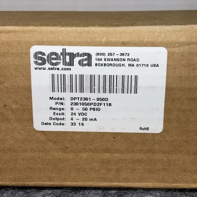 Setra 230 Wet-Wet Differential Pressure Transmitter (2301050PD3V11B) - Image 1 of 4