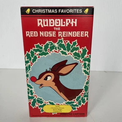 RUDOLPH THE RED NOSE REINDEER CHRISTMAS FAVORITES ANIMATED CARTOON VHS.  - Image 1 of 3