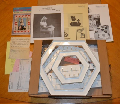 LOVE & MONEY CRAFTS 4029 hexágono regazo telar lanzaderas tornillos instrucciones Foto 1 de 4