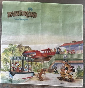 Vintage Disney Tokyo Disneyland Adventureland Taschentuch - Bild 1 von 1