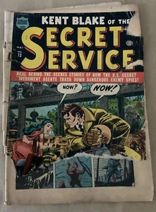 Kent Blake of the Secret Service #13 comic book 1953 Marvel Atlas as is vintage - Picture 1 of 6