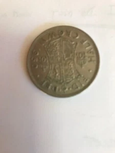 1950 George V1 British HALF CROWN Coins, circulated, - Bild 1 von 2