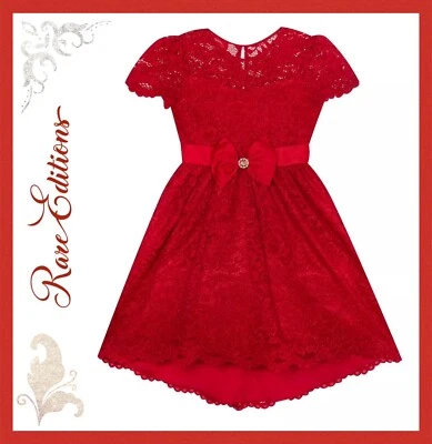 EDIÇÕES RARAS Vestido Laço Infantil Meninas Glitter Renda com Cetim Joias Tamanho 3/3T - Imagem 1 de 4