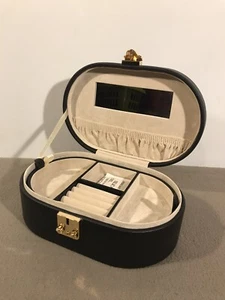 Decorative Lockable Jewellery Box Vanity Case With Handle Trinket Box - Picture 1 of 12