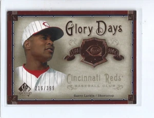 Barry Larkin-Cincinnati Reds-2005 SP Legendary Cuts Glory Days #BL (216/399) - Picture 1 of 2