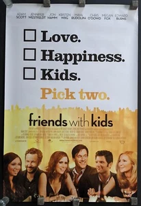 Friends With Kids (2011) Original 27x40 Movie Poster Double Sided Rolled - Picture 1 of 12