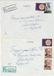 ISLAND: Set 2 registrierte Cover 1981. - Bild 1 von 1