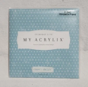 NEW! Close To My Heart My Acrylix D1422 Wonderful Friend Clear Stamps - Picture 1 of 2