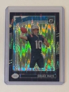 2024 Panini Donruss Optic #229 Drake Maye Rated Rookie Purple Shock Prizm - Picture 1 of 2