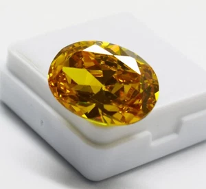 Natural Yellow Sapphire 20.00 CT Oval Cut VVS Clean Loose Certified Gemstone - Picture 1 of 10