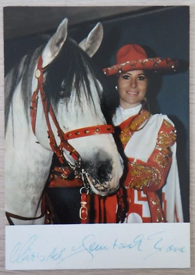 Original Autogramm deutsche Zirkusdirektorin Christel Sembach-Krone (103976) - Bild 1 von 3