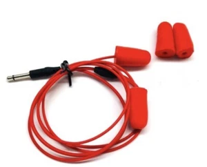 DEMON RRI PRO SERIES Foam Mono Earbud Speakers for Racing. Color RED 24” Length. - Picture 1 of 2
