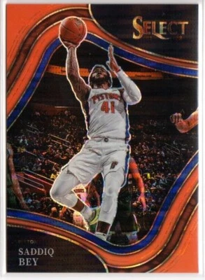 2021-22 Panini Select Courtside Neon Orange Pulsar Prizm SP/15 #213 Saddiq Bey - Image 1 of 2