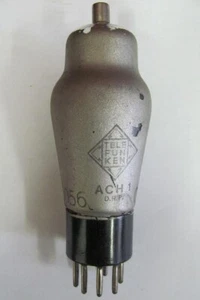 WW2 ORIGINAL GERMAN D.R.P. RADIO PENTODE LAMP TELEFUNKEN ACH 1 - Picture 1 of 8