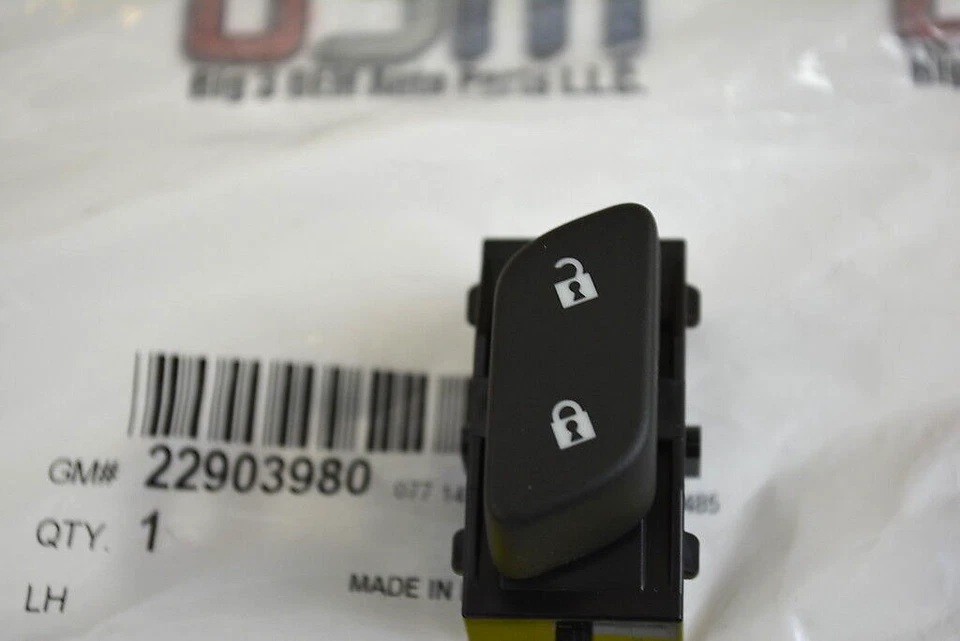 Interruptor de bloqueo de puerta lateral del conductor Chevrolet Sonic Malibu Equinox LH nuevo OEM 84545413 Foto 1 de 3