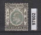 Hong Kong 1903 Edward VII Degree Cent 30 Yvert N°70 - 1 Val Mlh MF97602