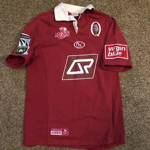 Queensland Reds ISC Größe Large Trikot rot Rugby Super 14 2008/09 genähter Aufnäher - Bild 1 von 15
