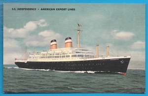 Nave American Export Lines FP cartolina vintage postcard postkarte MA1788 - Imagen 1 de 2