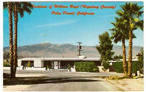 Residence of William Boyd (Hopalong Cassidy) Vtg Palm Desert California Postcard - Picture 1 of 2