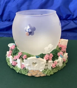 Vtg Pfaltzgraff Tea Rose Figural Centerpiece Candle Holder - Pre-owned - Picture 1 of 8