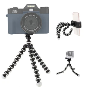 Octopus Adjustable Tripod Stand Flexible Phone Holder for GoPro + iPhone Camera - Picture 1 of 32