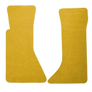 Unfinished Floor Mats for 1984-90 C4 Corvette Mil Yellow Deluxe Cut Pile Carpet - Picture 1 of 1
