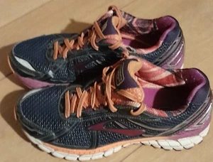 Brooks Adrenaline GTS 15 Athletic Running Shoes Women's Size 8 Purple Blue - Picture 1 of 5