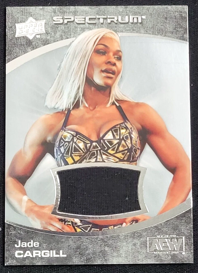 2021 UPPER DECK AEW SPECTRUM  JADE CARGILL ROOKIE EVENT WORN RELIC - Image 1 of 2