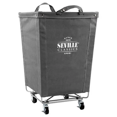 Cesta de lavandería comercial de lona de alta resistencia Seville Classics Foto 1 de 2