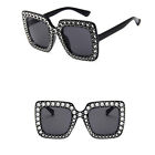 Fashion Sunglasses Square Oversized Effect Frame Bling Rhinestone Womens Cat Eye