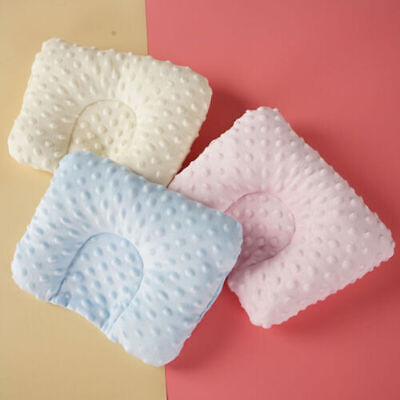 Newborn Baby Pillow Prevent Flat Head Cushion Infant Sleeping Anti Roll Support • 6.99£