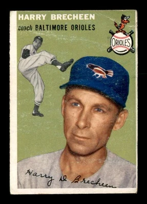 1954 Topps #203 Harry Brecheen CO VG X2929288 - Image 1 of 2