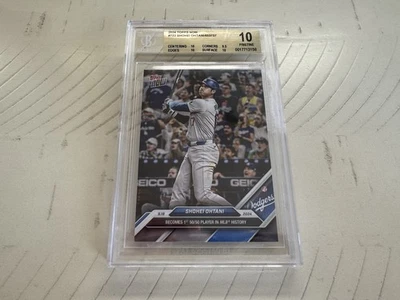 2024 Topps Now #722 Shohei Ohtani BGS 10 Pristine Dodgers - Image 1 of 2