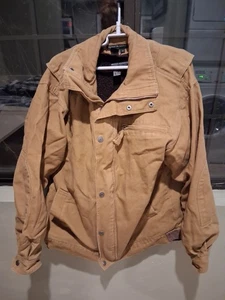 Royal Robbins Jacket Mens Med Brown Canvas Outdoor Workwear Full Zip Lined Coat - Picture 1 of 21