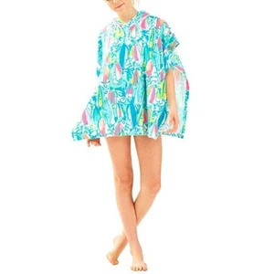 Lilly Pulitzer Girls Terry Lyra Hooded Swim Cover Up Beach Bae Size XL 12-14 - Picture 1 of 9