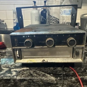 Vintage Mini-8 Under Dash Stereo 8 Track Player UNTESTED Muscle Car / Truck - Picture 1 of 8