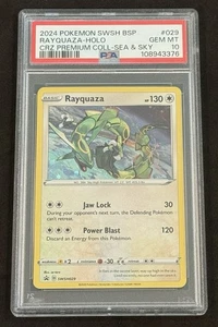 Rayquaza SWSH029 PSA 10 Crown Zenith Promo Sea & Sky Collection (2025 Cert) - Picture 1 of 2