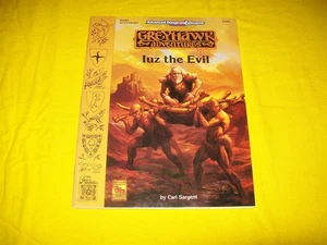 WGR5 IUZ THE EVIL DUNGEONS & DRAGONS AD&D GREYHAWK 9399 - 1 WITH MAP HIGH GRADE - Picture 1 of 2